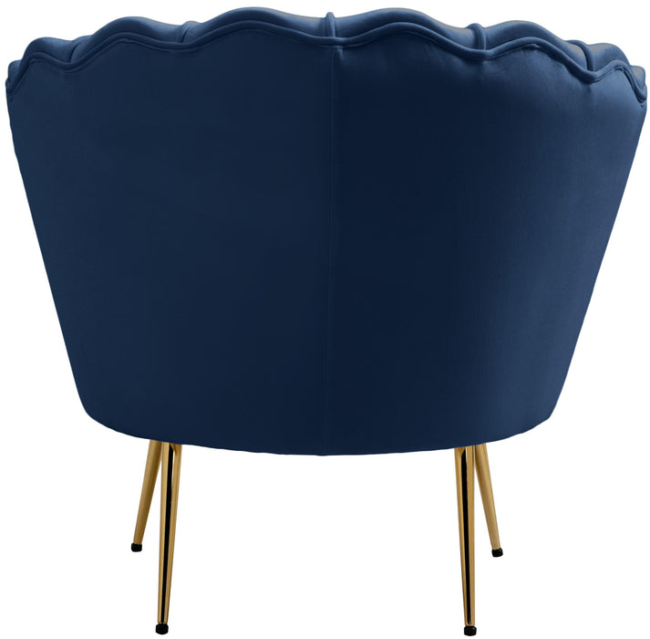 Gardenia Navy Velvet Chair