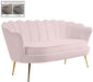 Gardenia Pink Velvet Loveseat image