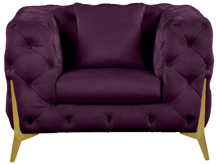 Kingdom Purple Velvet Chair