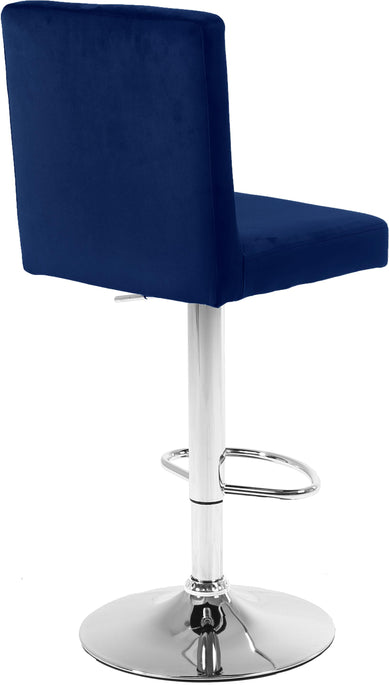 Joel Navy Velvet Adjustable Stool