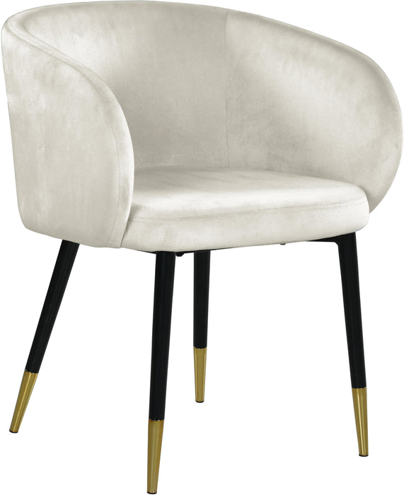 Louise Cream Velvet Dining Chair