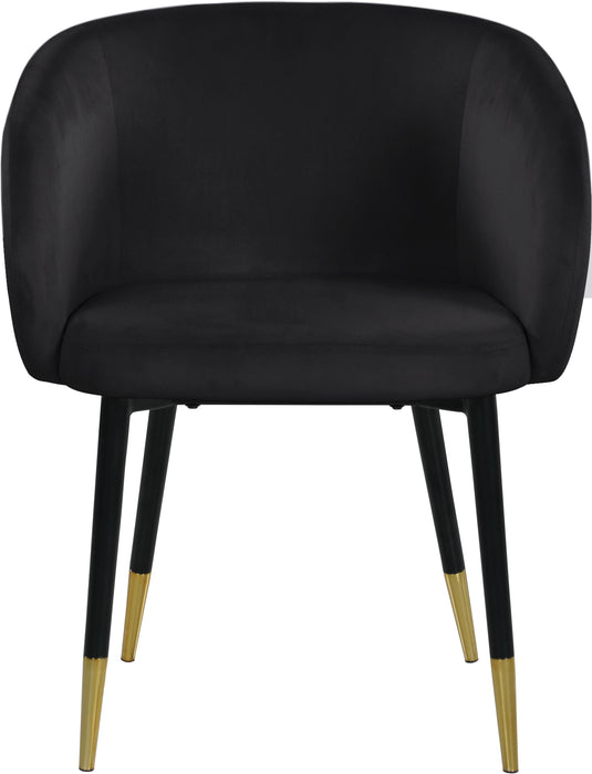 Louise Black Velvet Dining Chair