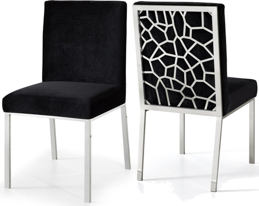 Opal Black Velvet Dining Chair image