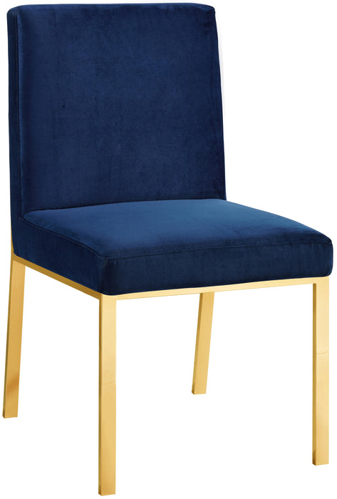 Opal Navy Velvet Dining Chair