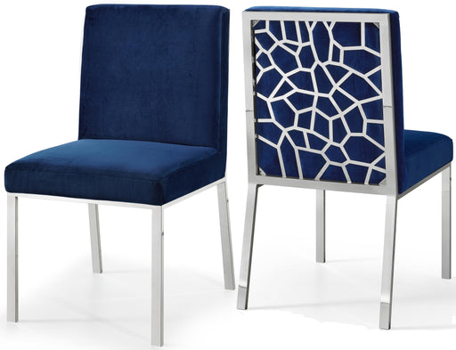 Opal Navy Velvet Dining Chair image