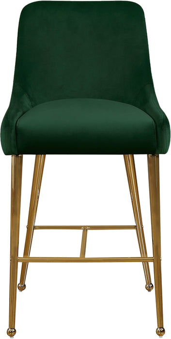 Owen Green Velvet Stool