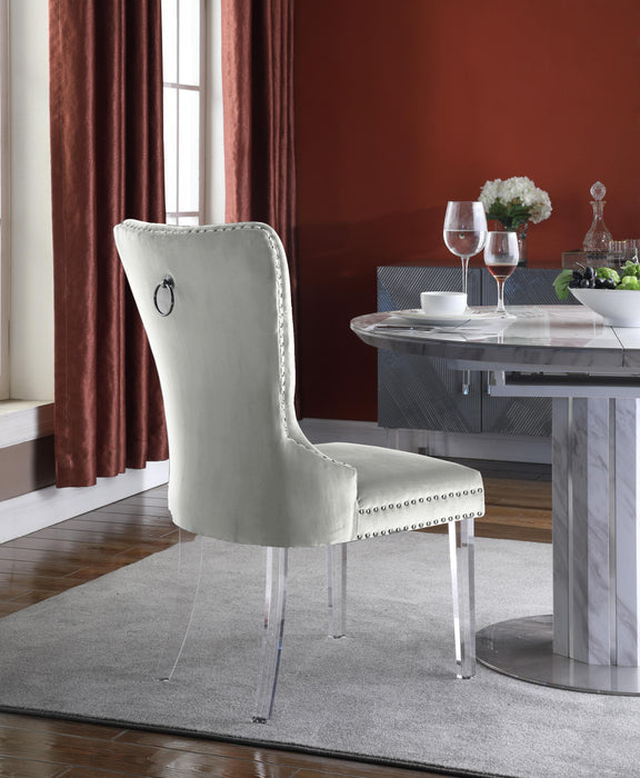 Miley Cream Velvet Dining Chair