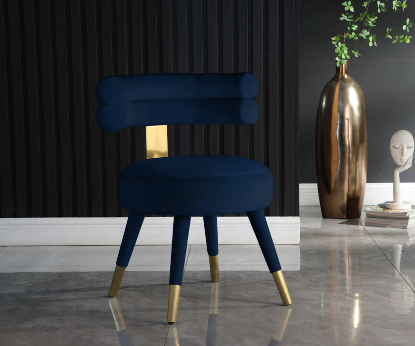 Fitzroy Navy Velvet Dining Chair