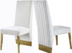 Porsha Cream Velvet Dining Chair image