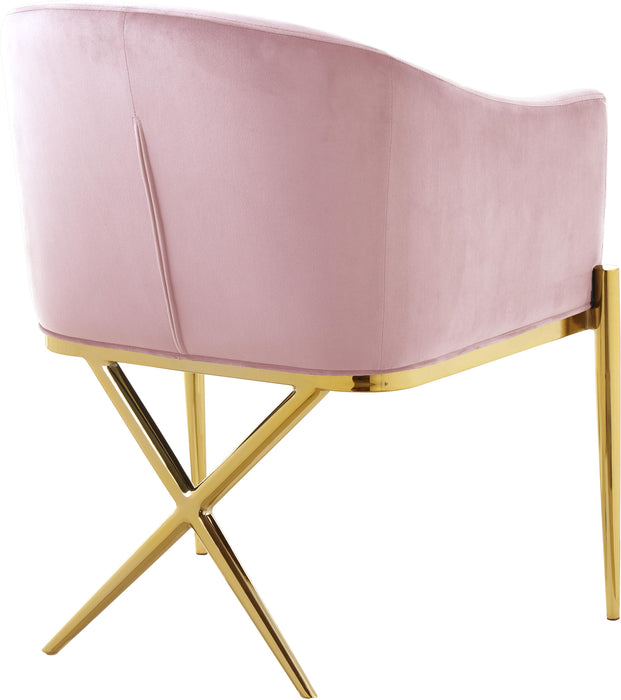 Xavier Pink Velvet Dining Chair