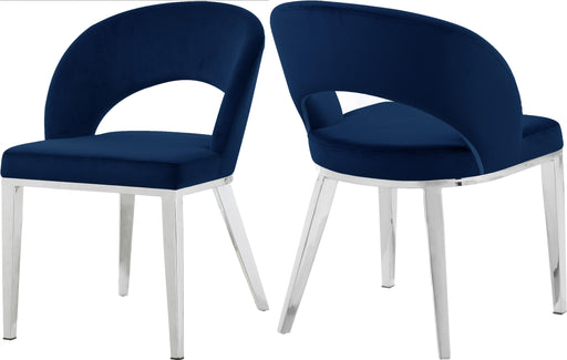 Roberto Navy Velvet Dining Chair image