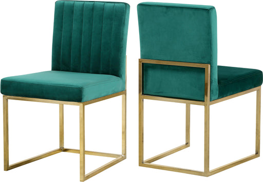 Giselle Green Velvet Dining Chair image