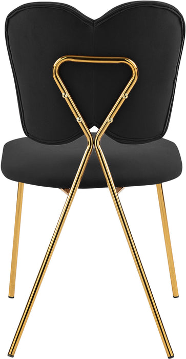 Angel Black Velvet Dining Chair