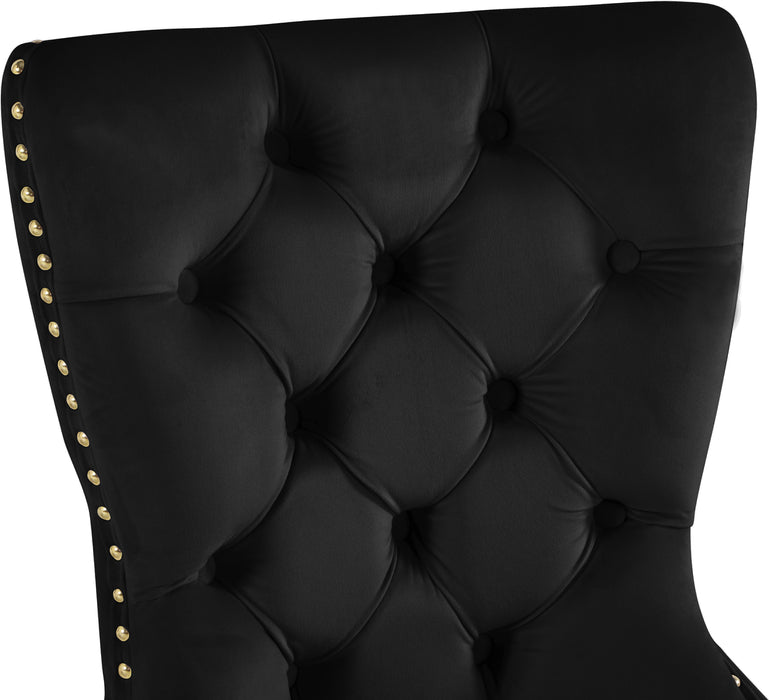 Carmen Black Velvet Dining Chairs (2)