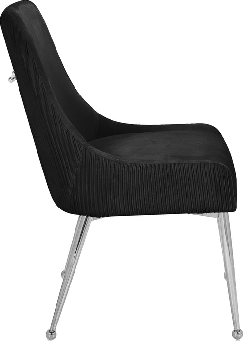 Ace Black Velvet Dining Chair