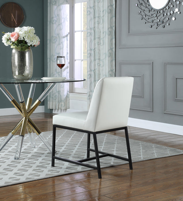 Bryce White Faux Leather Dining Chair