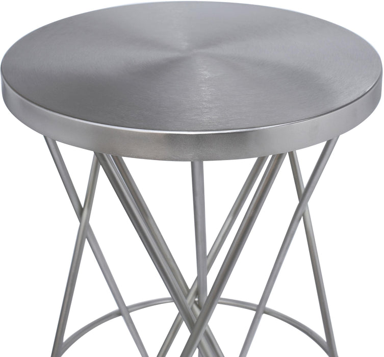 Mercury Silver Bar Stool