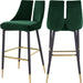 Sleek Green Velvet Stool image