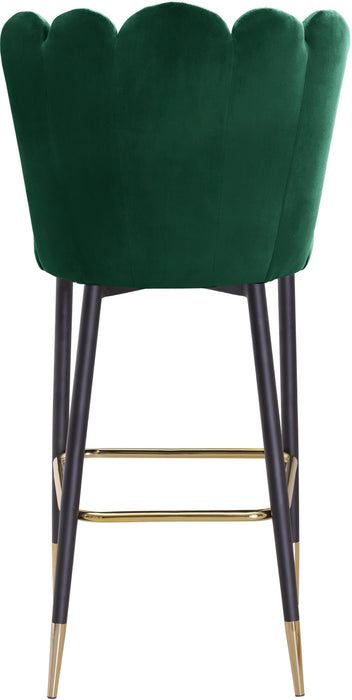 Lily Green Velvet Stool