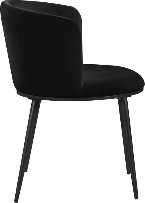 Skylar Black Velvet Dining Chair