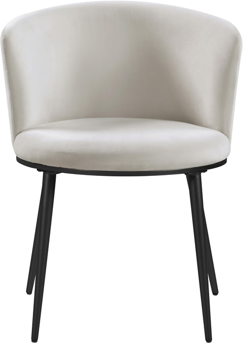 Skylar Cream Velvet Dining Chair