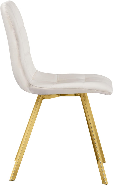 Annie Cream Velvet Dining Chair