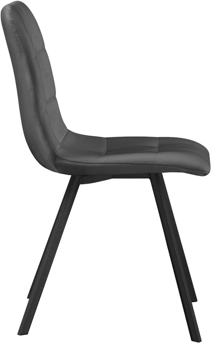 Annie Grey Velvet Dining Chair