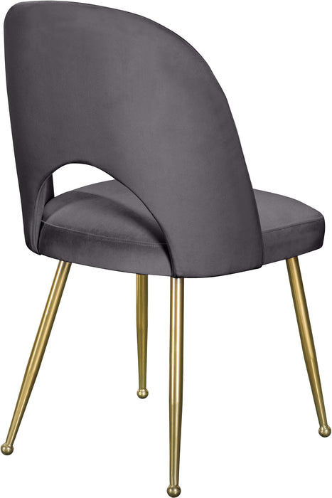 Logan Grey Velvet Dining Chair