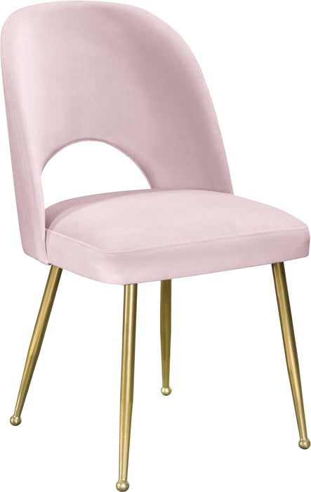 Logan Pink Velvet Dining Chair