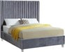 Candace Grey Velvet Full Bed image