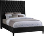 Fritz Black Velvet Full Bed image