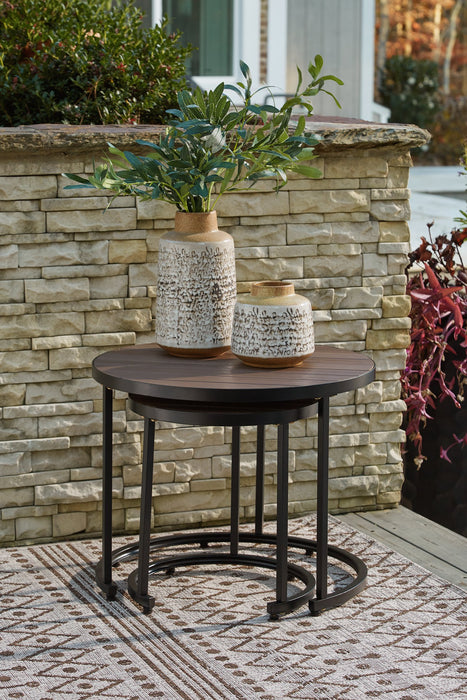 Ayla Outdoor Nesting End Tables (Set of 2) - Yulissa Home Furnishings (NJ)