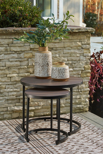 Ayla Outdoor Nesting End Tables (Set of 2) - Yulissa Home Furnishings (NJ)