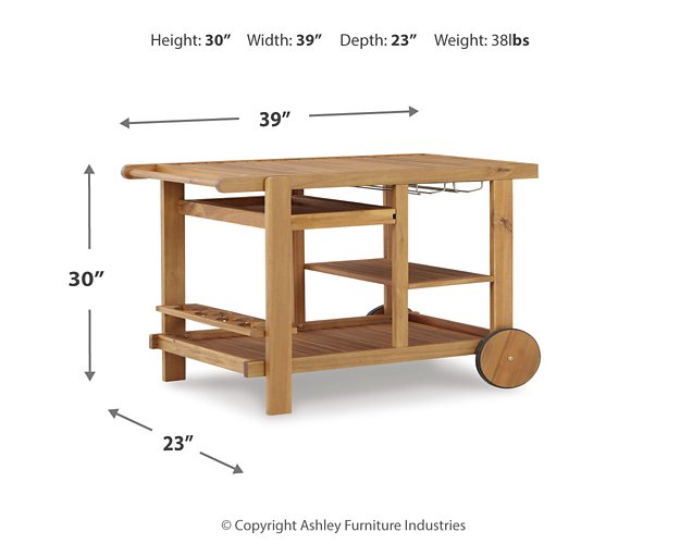 Kailani Serving Cart - Yulissa Home Furnishings (NJ)