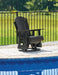 Hyland wave Outdoor Swivel Glider Chair - Yulissa Home Furnishings (NJ)