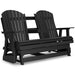 Hyland wave Outdoor Glider Loveseat - Yulissa Home Furnishings (NJ)