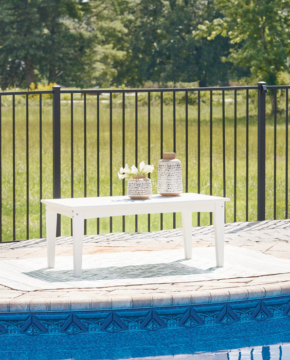 Hyland wave Outdoor Coffee Table - Yulissa Home Furnishings (NJ)