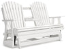 Hyland wave Outdoor Glider Loveseat - Yulissa Home Furnishings (NJ)