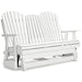 Hyland wave Outdoor Glider Loveseat - Yulissa Home Furnishings (NJ)