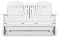 Hyland wave Outdoor Glider Loveseat - Yulissa Home Furnishings (NJ)