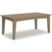 Hyland wave Outdoor Coffee Table - Yulissa Home Furnishings (NJ)