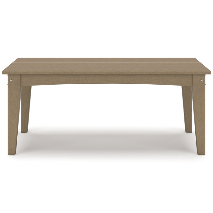 Hyland wave Outdoor Coffee Table - Yulissa Home Furnishings (NJ)