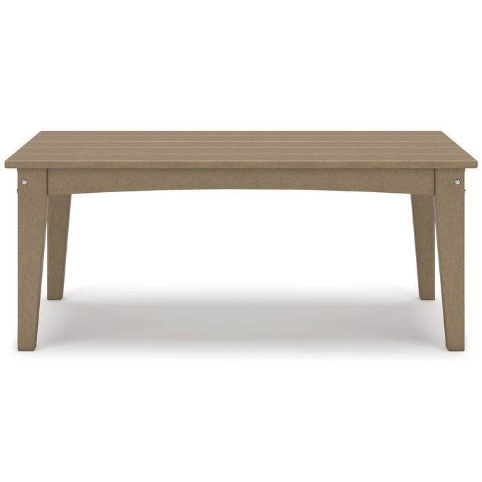 Hyland wave Outdoor Coffee Table - Yulissa Home Furnishings (NJ)