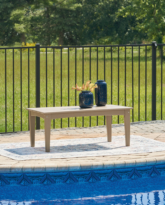 Hyland wave Outdoor Coffee Table - Yulissa Home Furnishings (NJ)