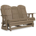 Hyland wave Outdoor Glider Loveseat - Yulissa Home Furnishings (NJ)