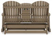 Hyland wave Outdoor Glider Loveseat - Yulissa Home Furnishings (NJ)