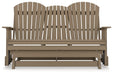 Hyland wave Outdoor Glider Loveseat - Yulissa Home Furnishings (NJ)