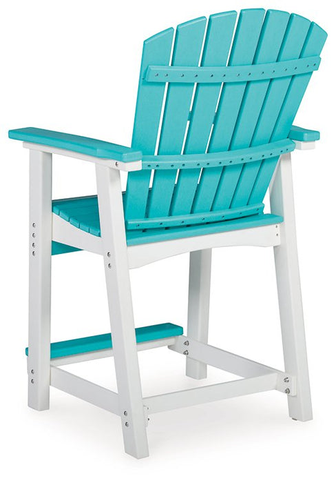 Eisely Outdoor Counter Height Bar Stool (Set of 2) - Yulissa Home Furnishings (NJ)