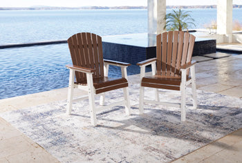 Genesis Bay Outdoor Dining Arm Chair (Set of 2) - Yulissa Home Furnishings (NJ)