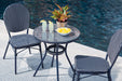 Odyssey Blue Outdoor Table and Chairs (Set of 3) - Yulissa Home Furnishings (NJ)